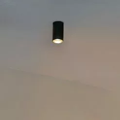 QAZQA Appliques Murales Et Spots Spot Plafond En Acier Noir -Luminaires Soldes spot plafond en acier noir 20