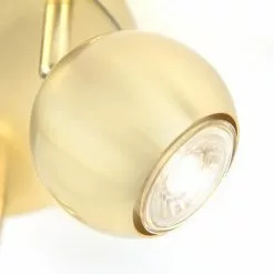 QAZQA Appliques Murales Et Spots Spot Plafond En Métal Doré/laiton -Luminaires Soldes spot plafond en metal dore laiton 1