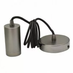 LUMISKY Lampes à Poser Support Suspension Filaire Acier Gris E27