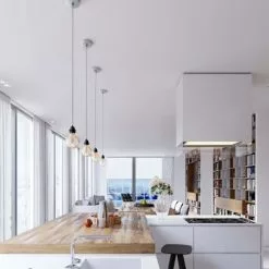 Hoopzi Suspensions Suspension 1 Fil électrique En Tissu Gris 2,5m Douille Noire -Luminaires Soldes suspension 1 fil electrique en tissu gris 2 5m douille noire 1