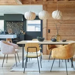 Maisons Du Monde Suspensions Suspension 3 Abat-jours En Bambou Et Support En Métal Blanc -Luminaires Soldes suspension 3 abat jours en bambou et support en metal blanc 1000 11 2 226978 2