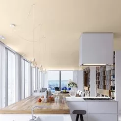 Hoopzi Suspensions Suspension 3 Fils électriques En Tissu Blanc 2,5m Douille Blanche -Luminaires Soldes suspension 3 fils electriques en tissu blanc 2 5m douille blanche 1