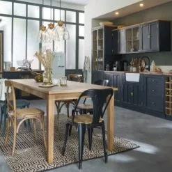 Maisons Du Monde Suspensions Suspension 3 Globes En Verre Et Manguier -Luminaires Soldes suspension 3 globes en verre et manguier 1000 7 38 210450 4