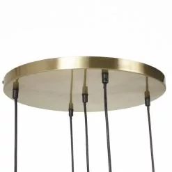 Maisons Du Monde Suspensions Suspension 5 Abat-jours Filaires Dorés -Luminaires Soldes suspension 5 abat jours filaires dores 1000 12 37 202618 2