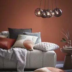 Maisons Du Monde Suspensions Suspension 5 Boules En Verre Et Verre Fumé -Luminaires Soldes suspension 5 boules en verre et verre fume 1000 16 16 165205 10