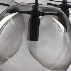 Maisons Du Monde Suspensions Suspension 5 Boules En Verre Et Verre Fumé -Luminaires Soldes suspension 5 boules en verre et verre fume 1000 16 16 165205 2