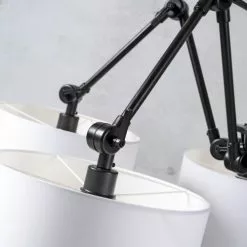 It's About Romi Lustres Suspension 5 Bras Abats-jour Blancs -Luminaires Soldes suspension 5 bras abats jour blancs 5