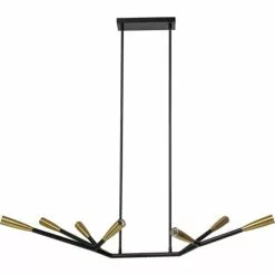 Kare Design Suspensions Suspension 7 Branches En Acier Noir Et Cuivré -Luminaires Soldes suspension 7 branches en acier noir et cuivre 4