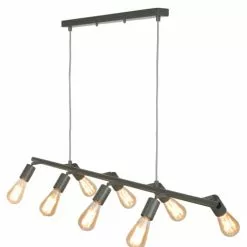 It's About Romi Suspensions Suspension 8 Lumières Métal Vert L105cm -Luminaires Soldes suspension 8 lumieres metal vert l105cm 3