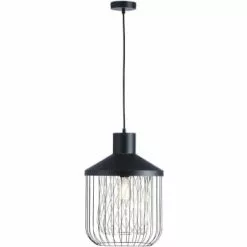 ATHM DESIGN Suspensions Suspension Abat Jour Métal Noir -Luminaires Soldes suspension abat jour metal 3