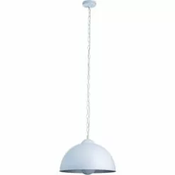 ATHM DESIGN Suspensions Suspension Abat Jour Métal Blanc