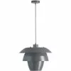 ATHM DESIGN Suspensions Suspension Abat Jour Métal Gris