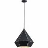 ATHM DESIGN Suspensions Suspension Abat Jour Métal Noir