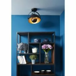 ATHM DESIGN Suspensions Suspension Abat Jour Métal Noir -Luminaires Soldes suspension abat jour metal noir 35