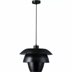 ATHM DESIGN Suspensions Suspension Abat Jour Métal Gris -Luminaires Soldes suspension abat jour metal noir 9