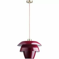 ATHM DESIGN Suspensions Suspension Abat Jour Métal Blanc -Luminaires Soldes suspension abat jour metal rouge