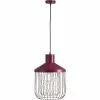 ATHM DESIGN Suspensions Suspension Abat Jour Métal Rouge