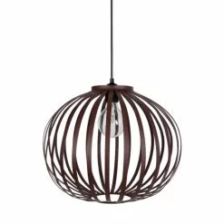 Tosel Suspensions Suspension Acier Marron -Luminaires Soldes suspension acier marron 1