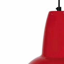 Tosel Suspensions Suspension Aluminium Rouge -Luminaires Soldes suspension aluminium rouge 2