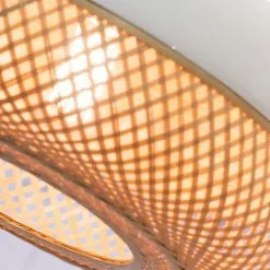 Good & Mojo Suspensions Suspension Bambou Naturel D40/H22cm -Luminaires Soldes suspension bambou naturel d40 h22cm 4