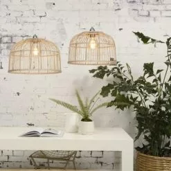 Good & Mojo Suspensions Suspension Bambou Naturel D40cm -Luminaires Soldes suspension bambou naturel d40cm 2