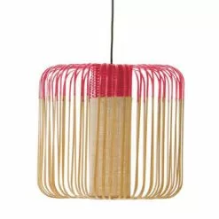Forestier Suspensions Suspension Bambou Vert D45cm H40cm -Luminaires Soldes suspension bambou rouge d45cm h40cm