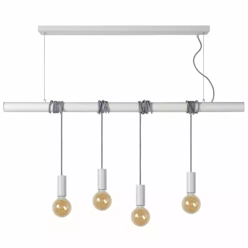 Lucide Suspensions Suspension Barre 4 Lumières En Métal L120cm 3 Lucide Suspensions Suspension Barre 4 Lumières En Métal L120cm – Image 3