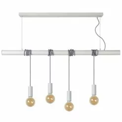 Lucide Suspensions Suspension Barre 4 Lumières En Métal L120cm 10 Lucide Suspensions Suspension Barre 4 Lumières En Métal L120cm -Luminaires Soldes suspension barre 4 lumieres en metal l120cm 3