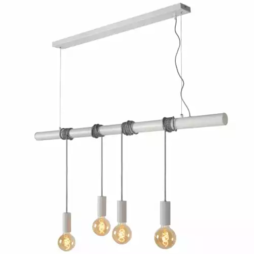 Lucide Suspensions Suspension Barre 4 Lumières En Métal L120cm 6 Lucide Suspensions Suspension Barre 4 Lumières En Métal L120cm – Image 6
