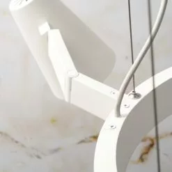 It's About Romi Lustres Suspension Blanche 5 Lampes -Luminaires Soldes suspension blanche 5 lampes 3