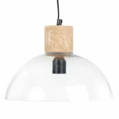 Maisons Du Monde Suspensions Suspension Bois De Manguier Beige Et Verre D30