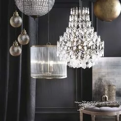 Maisons Du Monde Suspensions Suspension Boule à Pampilles Et Métal Coloris Rouille -Luminaires Soldes suspension boule a pampilles et metal coloris rouille 1000 1 8 130306 12