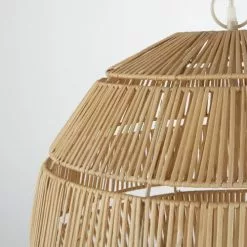 Maisons Du Monde Suspensions Suspension Boule En Rotin Tressé Beige Et Blanc -Luminaires Soldes suspension boule en rotin tresse beige et blanc 1000 12 20 210268 2