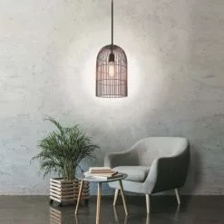 The Home Deco Light Suspensions Suspension Cage Haute Filaire Cuivre Mat -Luminaires Soldes suspension cage haute filaire cuivre mat 3