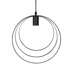 Maisons Du Monde Suspensions Suspension Cercles De Métal Noir H35