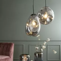 Present Time Suspensions Suspension Chrome Miroir H33cm -Luminaires Soldes suspension chrome miroir h33cm 2