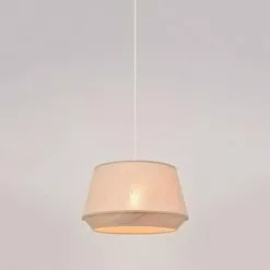 Corep Suspensions Suspension Coton Décor Effet Bois D38cm -Luminaires Soldes suspension coton decor effet bois d38cm 2