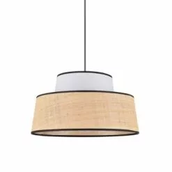 Corep Suspensions Suspension Coton Et Raphia D38cm -Luminaires Soldes suspension coton et raphia d38cm 10