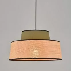 Corep Suspensions Suspension Coton Et Raphia D38cm -Luminaires Soldes suspension coton et raphia d38cm 8