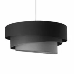 Metropolight Suspensions Suspension Cylindre Textile Beige D58cm -Luminaires Soldes suspension cylindre textile noir d58cm