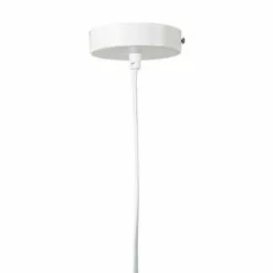 Decoratie Suspensions Suspension Cylindrique Blanc Doré D40cm -Luminaires Soldes suspension cylindrique blanc dore d40cm 4