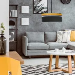 Kauze Luminaires Suspensions Suspension Déco Noir Et Jaune Moutarde Ø 40 5 Kauze Luminaires Suspensions Suspension Déco Noir Et Jaune Moutarde Ø 40 -Luminaires Soldes suspension deco noir et jaune moutarde oe 40 2