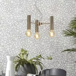 It's About Romi Suspensions Suspension Dorée 3 Lumières -Luminaires Soldes suspension doree 3 lumieres 3