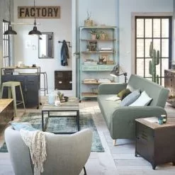 Maisons Du Monde Suspensions Suspension Double En Métal Noir Et Manguier -Luminaires Soldes suspension double en metal noir et manguier 1000 6 18 177384 9