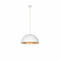 QAZQA Suspensions Suspension En Acier Blanc -Luminaires Soldes suspension en acier blanc 3