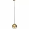 Kare Design Suspensions Suspension En Acier Doré Et Verre