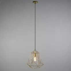 QAZQA Suspensions Suspension En Acier Doré/laiton -Luminaires Soldes suspension en acier dore laiton 12