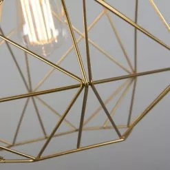 QAZQA Suspensions Suspension En Acier Doré/laiton -Luminaires Soldes suspension en acier dore laiton 15