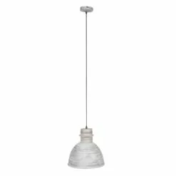 QAZQA Suspensions Suspension En Acier Gris -Luminaires Soldes suspension en acier gris 1