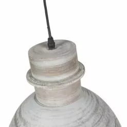 QAZQA Suspensions Suspension En Acier Gris -Luminaires Soldes suspension en acier gris 2